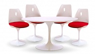 Table Tulip et 4 Chaises Tulipes - Eero Saarinen